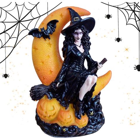 Lámpara de escritorio de bruja de Halloween, artículo de colección, decoración gótica (1/5)