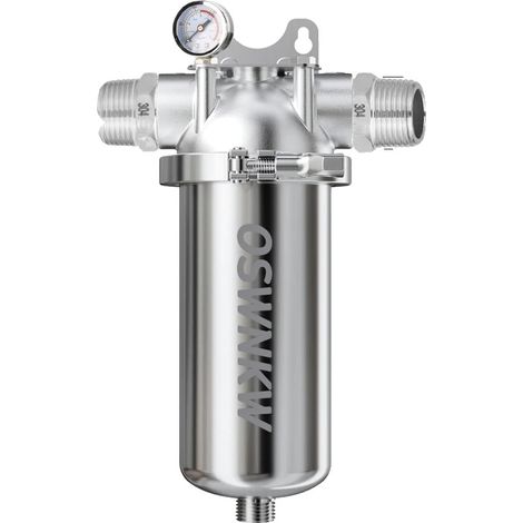 Filtre à sédiments pour toute la maison, maille en acier inoxydable de 40 microns, purification centrale, 6 pouces DN15 (1/2)