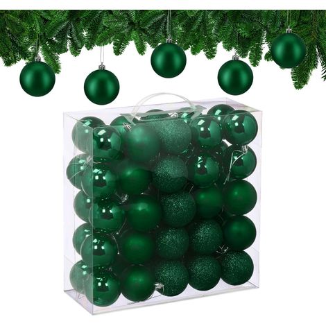 Christmas Tree Baubles Set, 50 Pieces, Matte/Glitter/Glossy (1/5)