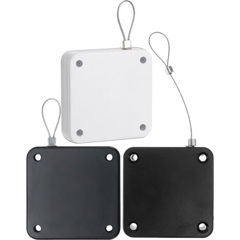 Ferme-porte Automatique sans Perçage Corde Réglable, Installation Facile en Abs, Lot de 3 pour Porte Coulissante à Fermeture Automatique, Maison (1/5)