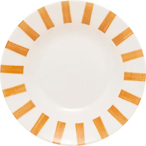 Lot de 6 Assiettes Creuses "Cheri" 20cm Ocre