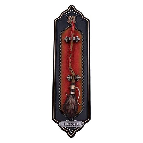NEMESIS NOW PLAQUE MURALE HARRY POTTER FIREBOLT SOUS LICENCE OFFICIELLE NOIR 34,5 CM B6152W2