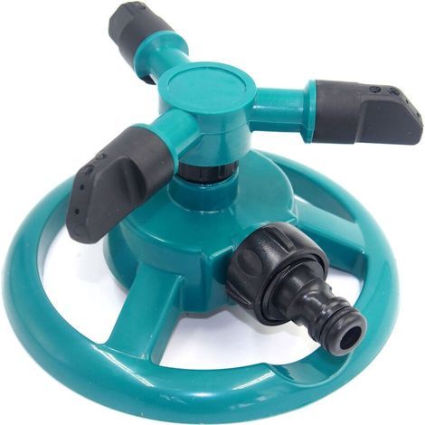 Automatischer 360-Grad-Gartensprenger, rotierender Rasensprenger, rotierende Düse, Wassersprühsystem, einfach zu installieren und langlebig (Farbe: Grün) (1/4)