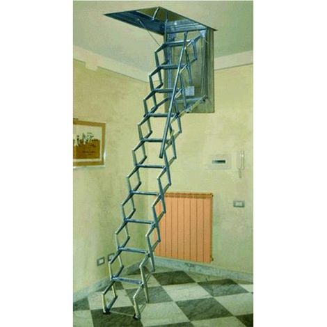 Scala A Pantografo A Soffitto Cm70X 90Xh.Mt 3 - 11 Gr.