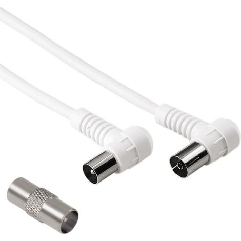 Hama 00205305 cable coaxial 3 m Blanco