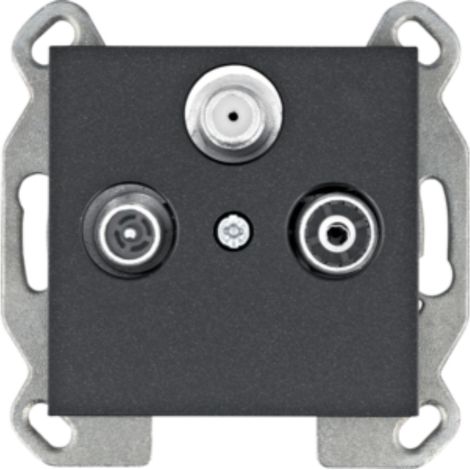 Lumina RTV-SAT-Anschlussbuchse schwarz WL3113