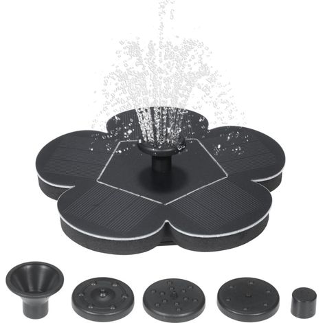 Bomba de agua solar de 7V 1.5W para fuente flotante de jardín, riego automático de plantas, piscina, jardín y estanque de peces. (1/5)