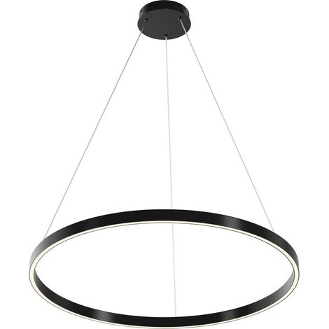 Maytoni Rim Suspension LED Rim noire 3000-4000K à intensité variable