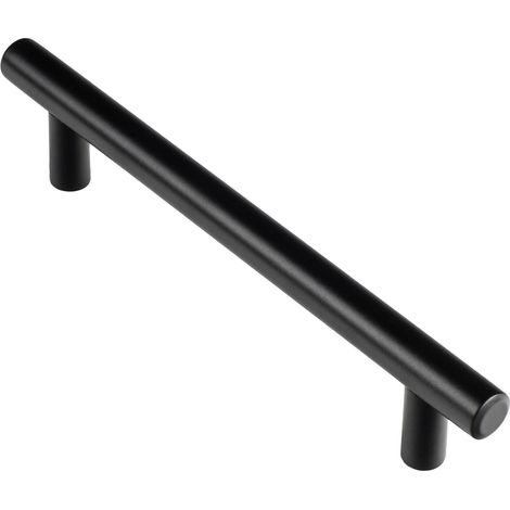 Tirador de Asa para Mueble  Estilo Contemporáneo  Fabricado en Acero Inox  Acabado en Negro Mate  Distancia Entrepuntos: 128 mm  Medidas 1681232 mm  Fijación Atornillado  Incluye Tornillos M4  2 Unida