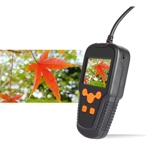 Caméra endoscopique industrielle pour tuyaux avec écran IPS de 2,4 pouces, câble rigide flexible, portable, indice de protection IP67, portée de 5 mètres pour l'inspection automobile. (1/5)