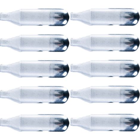Lot de 10 cartouches de CO2 pour siphon à soda et machine à eau gazeuse (1/5)