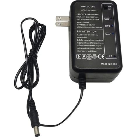 Alimentation Sans Coupure UPS - 5000 mAh - Sortie 5 9 12 V CC 5 5x2 1 mm - Pour Routeur Modem Caméra CCTV - 1 Pièce (1/5)