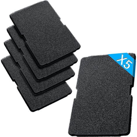5pcs Filtre seche linge, 24x15,5x1cm, éponge, pour Beko Miele Bosch Whirlpool, condensation pompe a chaleur (1/4)