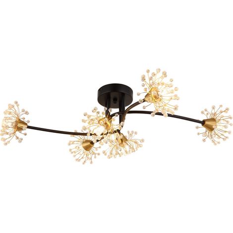 Globo - plafoniera - FIORE - ambra - vetro - G9 - 16054-6D (1/5)