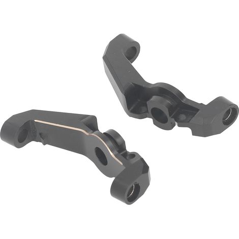 Blocs de roue avant en laiton noir élégant, en acier inoxydable, pour Axial 1/18 UTB18 Capra RC Crawler