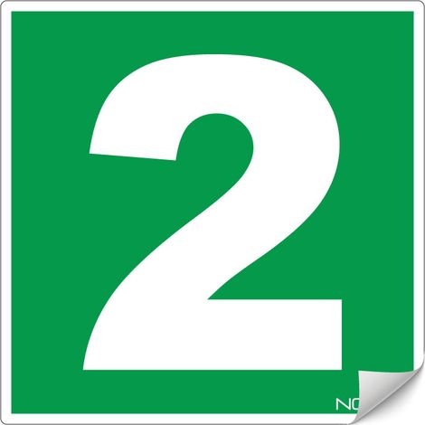 Panneau Niveau 2 - Adhésif 200x200mm - 4231457 (1/2)