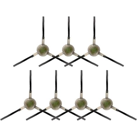(7 pièces) M210 Brosses latérales pour Lefant M210B/S, M213, M213S, M210 Pro, M210P, OKP Life K2, K3, K3A, K4, K5, M3, Kit d'accessoires, Kit de brosses latérales de remplacement (1/4)