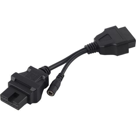 Jeffergarden Câble adaptateur de diagnostic OBD1 12 broches vers OBD2 16 broches 20 cm / 7,9 pouces pour Mitsubishi-DOU