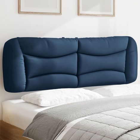 Kopfteil-Kissen Blau 160 cm Stoff vidaXL206688