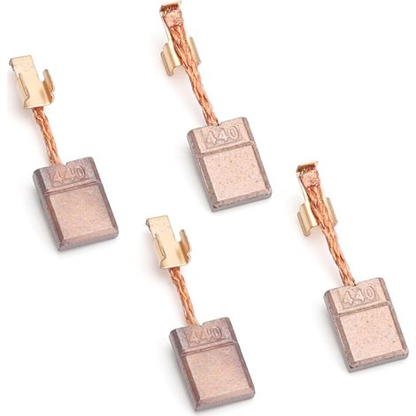 4 Pièces Balais de Charbon en Cuivre pour Moteur Makita, 18 V/14,4 V Brosse À Charbon Outils Électriques CB440 CB448 CB436 195021-6 194427-5 194159-4 BDF440 BFR440 BDA340 BDA351 Perceuse Visseuse (1/5)