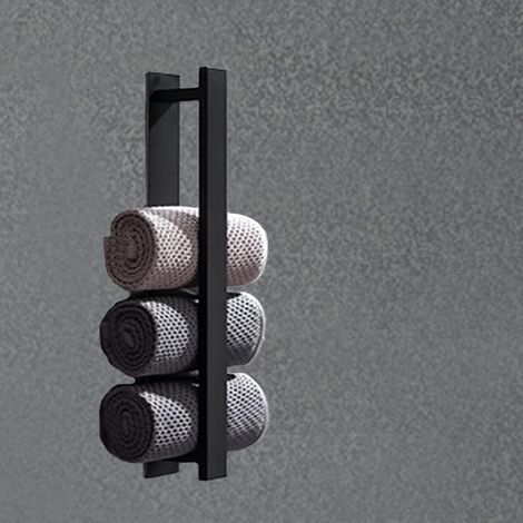 Porte-serviettes sans perçage, porte-serviettes en acier inoxydable, porte-serviettes de salle de bain, porte-serviettes invités, porte-serviettes mat, porte-serviettes pour salle de bain et cuisine (1/2)