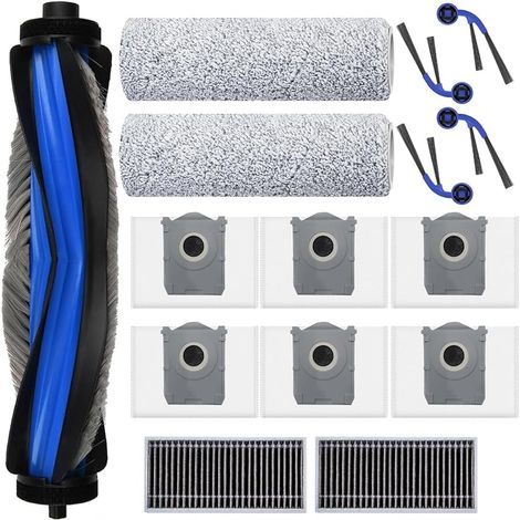 Accessoires pour Ecovacs Deebot T80 omni, JKOISL 1brosse rouleau principale 6sacs poussire 4brosses latrales 2filtres 2serpillires (1/5)