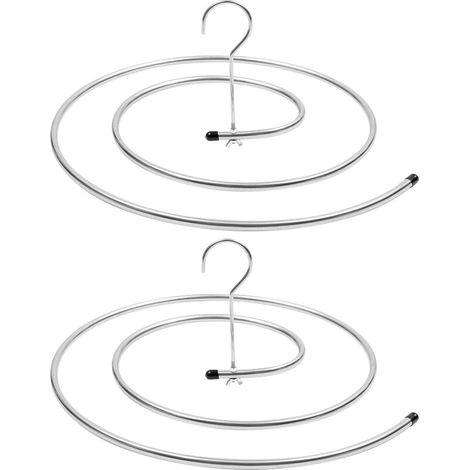 Appendiabiti a spirale per calze e biancheria intima, salvaspazio, girevole, per piumoni, lenzuola, sciarpe e asciugamani - Crezuo
