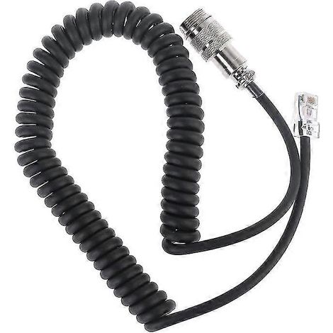 Adaptateur de câble microphone à 8 broches vers fiche modulaire RJ45 pour microphones Yaesu MD-200, MD-100, M-1, M-100, FT-450, FT-900 et FT-991 (1/5)