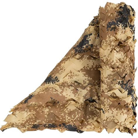 Filet de Camouflage Militaire Grande Taille pour Chasse, Ombrage, Camouflage Décoration, Parasol, Terrasse Protection Solaire (1/5)