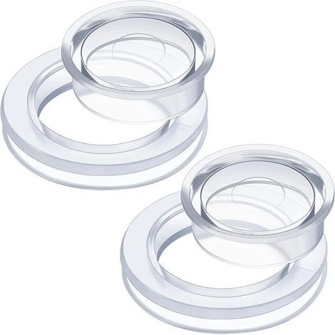 Set mit Ringen und Kappen für Terrassenschirme, Stopfen- und Kappenset (transparent) (1/4)