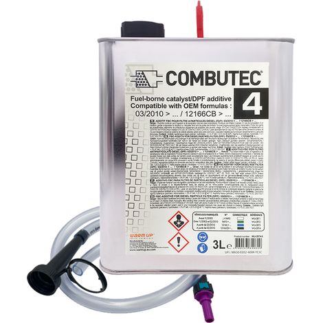 Additif FAP noir pour filtre à particules Diesel – Régénération optimale – Compatible Peugeot/Citroën – Kit de remplissage 3L – Warmup