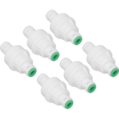 10 Stück Druckregler-Reduzierventile für Wasserreiniger, PP DN8 Ersatzanschluss (1/5)