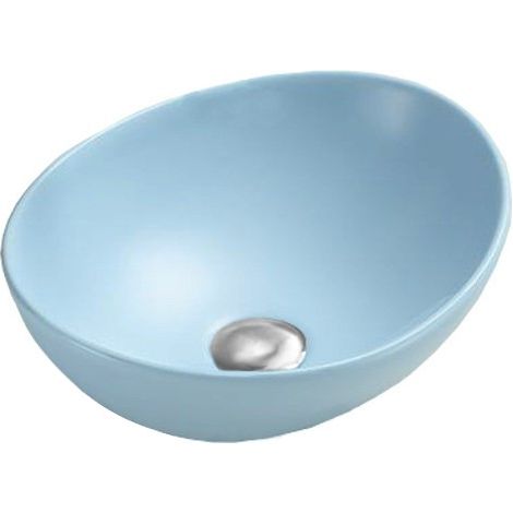 Mexen Elza lavabo sobre encimera 40 x 33 cm, azul mate - 21014049 (1/2)