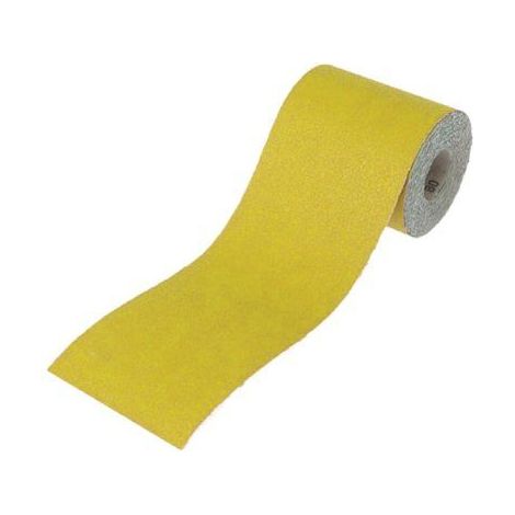 Faithfull Rouleau de papier Oxyde d'aluminium Jaune 115 mm x 10 m 80 g