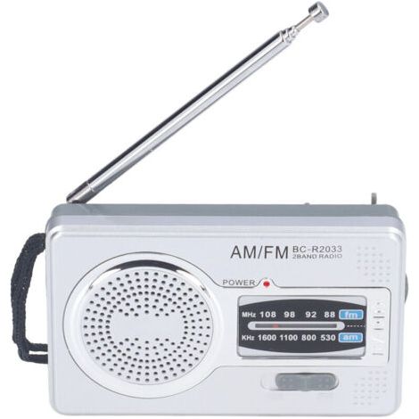 Radio AM FM Portable à Piles, Étanche en Plastique, pour Extérieur et Loisirs (BC-R2033) (1/5)