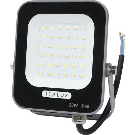 Projecteur ext. gris/noir IP65 LED 20W 4000K Italux (1/3)