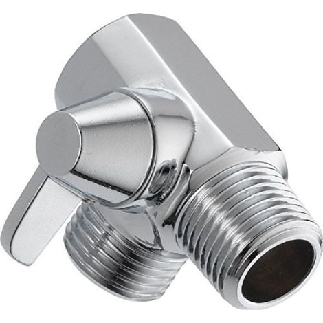 Inverseur de Douche, Adaptateur Universel de Dérivation 3 Voies en Laiton Chromé G1 / 2 "Adaptateur de Soupape en Forme de T pour Bras de Douche Monté-LIAIKI (1/5)