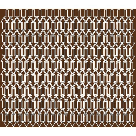 Pfeilaufkleber 1x2cm 340 Stück glänzend braune Aufkleber