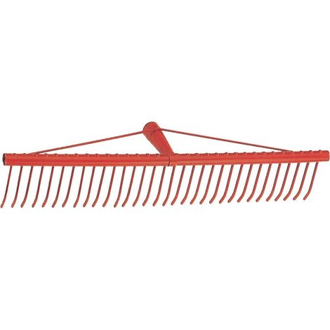 Rastrello per erba acciaio verniciato 34 denti piatti cm.60 - Salone
