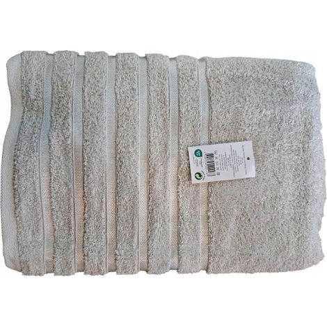 SERVIETTE DE BAIN 100% COTON 50x90cm beige (1/4)