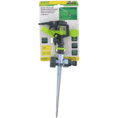 Sprinkler Kinzo sprinkler Metall 20m Durchmesser einstellbar