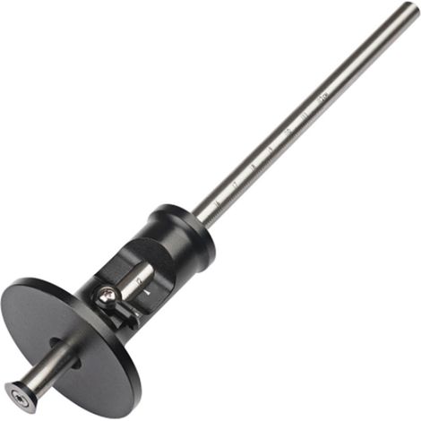 Scribeur pour le Travail du Bois avec Plaque Simple et Lame en Carbure, Marqueur de Lignes Parallèles en Alliage d'Aluminium Anodisé et Règle en Acier Inoxydable (1/5)