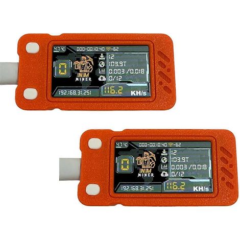 Set aus 2 verbesserten Nerdminer 117KH/s Minern mit Farbbildschirm Mini BTC (1/5)