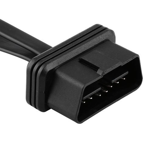OBD2-Splitter-Verlängerungskabel und Adapter mit Schalter, 16-polig, zwei Buchsen