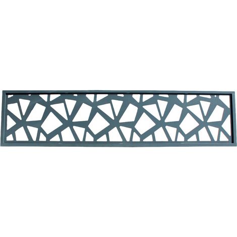 Alu-Zaunfeld Polygone Anthrazitgrau RAL 7016 - 176x42,8cm