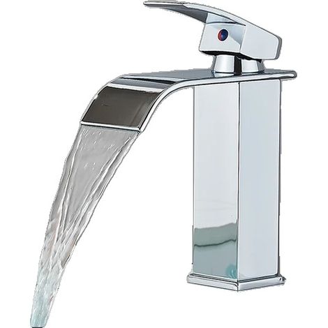 Robinet de salle de bain, Design contemporain, Installation facile, Chrome-S (1/2)