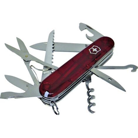 Couteau suisse Victorinox huntsman 15 fonctions acier inoxydable rouge (1/3)