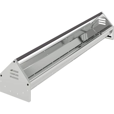 vidaXL  Chicken Feeding Trough  Silver 108 x 20.5 x 20 cm