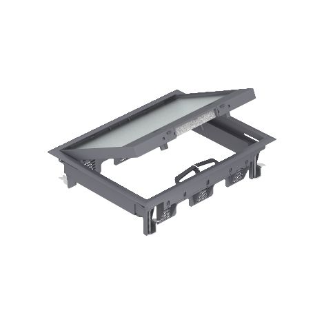 OBO Bettermann Inserto apparecchio per montaggio universale 274x221x66 poliammide grigio ferro RAL 7011, 7405321