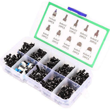180 boutons-poussoirs pour téléviseur, audio, ordinateur et autres appareils électroniques (boîte incluse) (1/5)